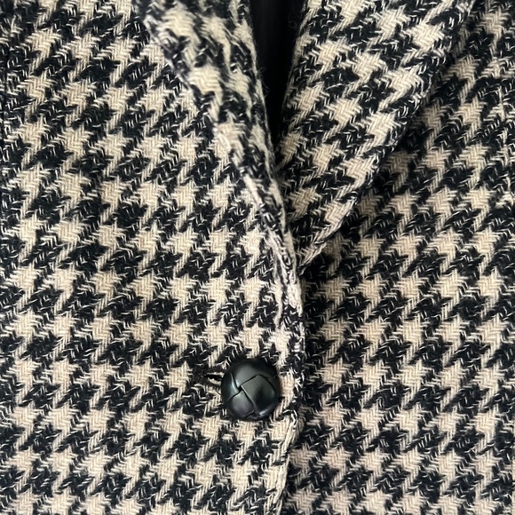 Vintage 70s Giorgio Saint Angelo100% Wool Houndstooth Blazer Size 6 (vintage 10) - Picture 2 of 8